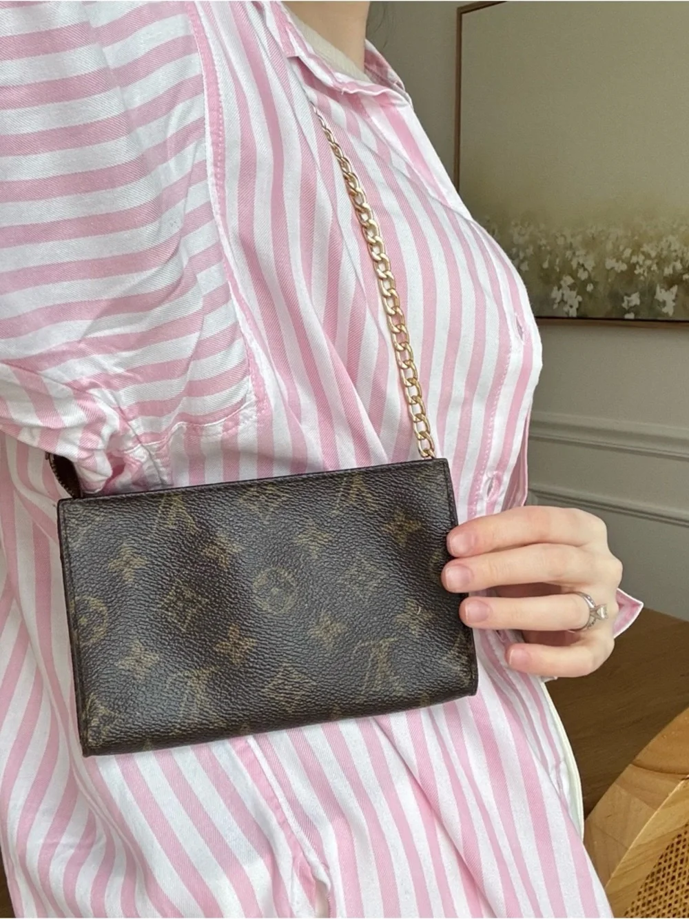 ✅AUTH✅Louis Vuitton Brown Monogram MINI BAG - Picture 10 of 11